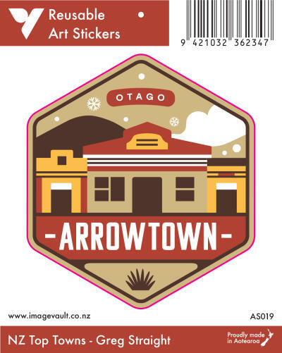 Arrowtown Art Sticker AS019