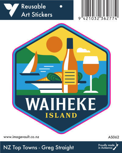 Waiheke Island Art Sticker AS062