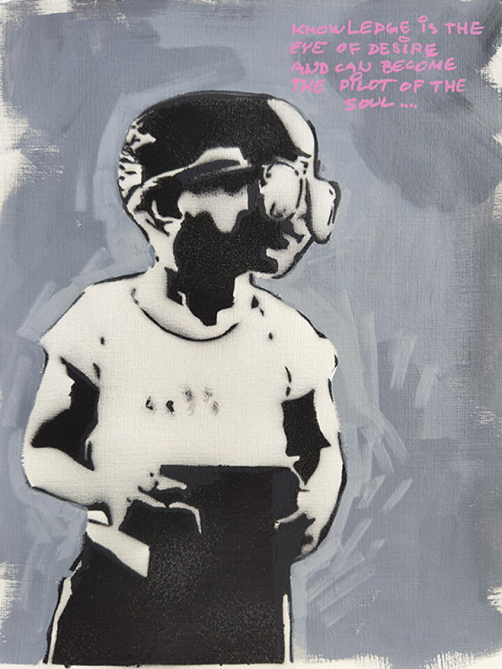Curious Stencil Boy