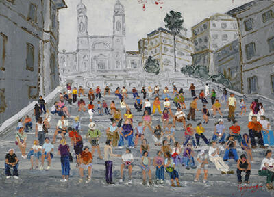 Vibrant Spanish Steps