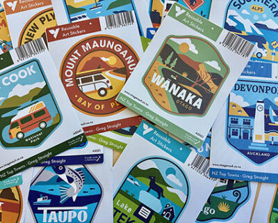 Top Town Stickers - Full Set