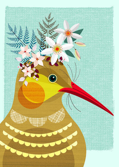 Kiwi With Flower Crown