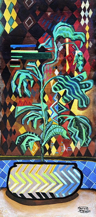 Vase And Plants