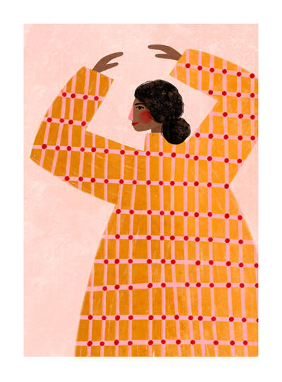 The Woman With The Checked Dress