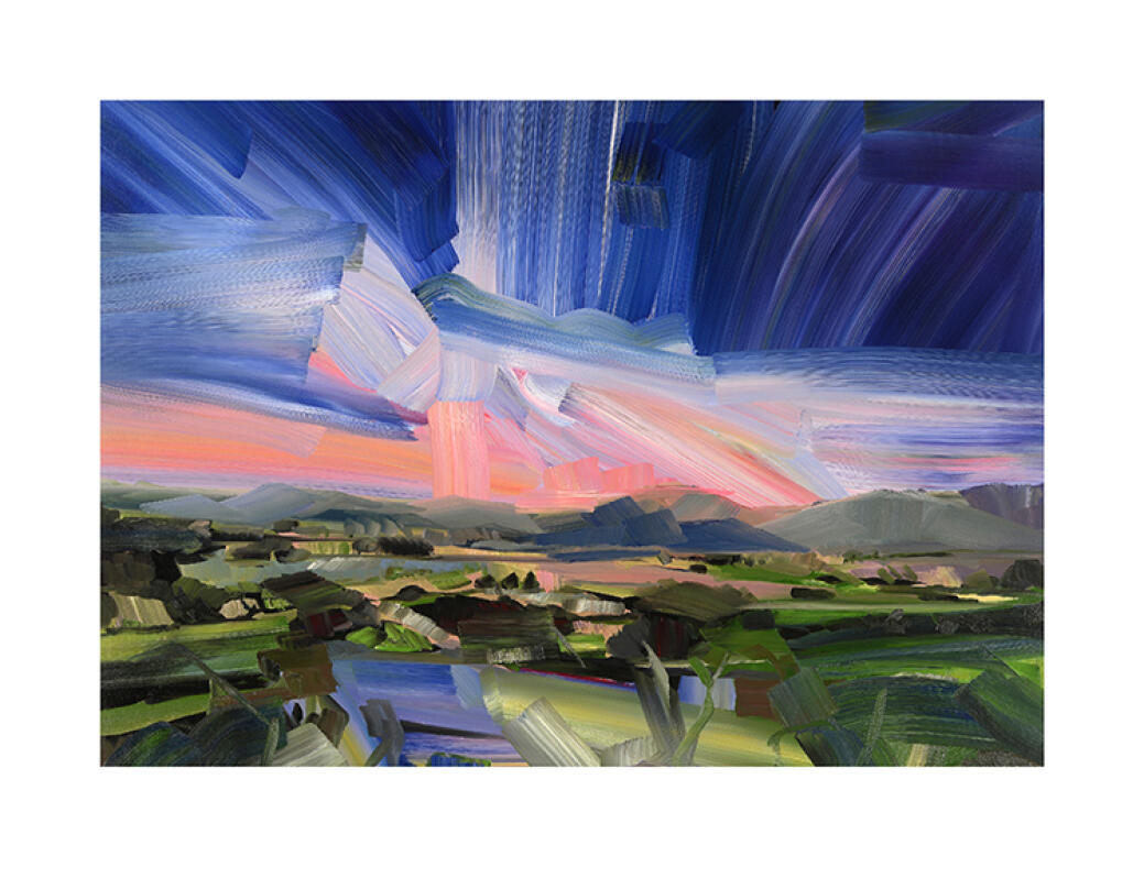 Pink Horizon Landscape