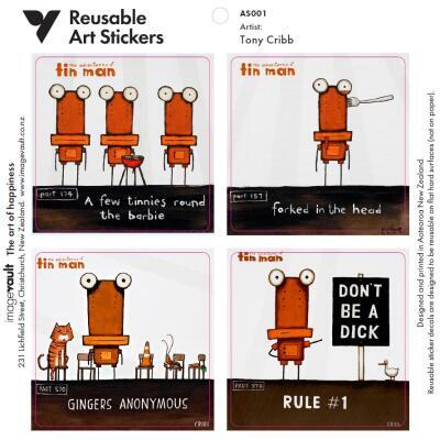 Tin Man Art Stickers 1