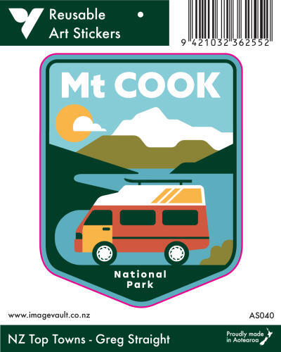Mt Cook Art Sticker AS040