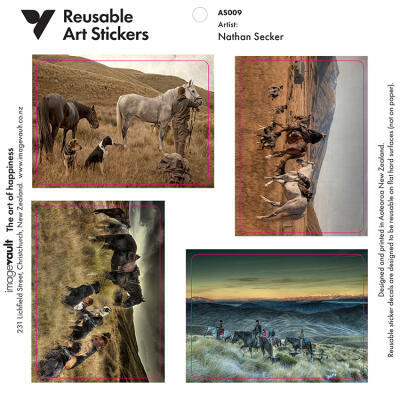 Nathan Secker Art Stickers, Country Landscapes