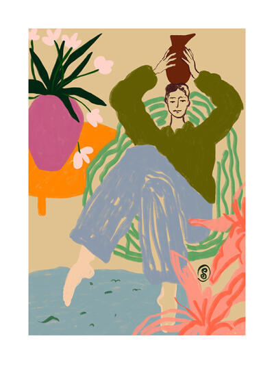 Woman With Vessel