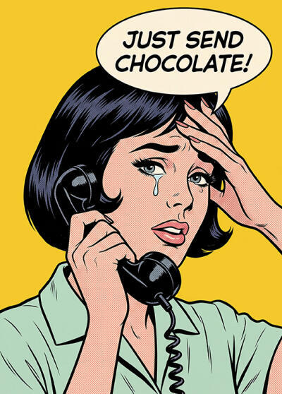 Send Chocolate Pop Art