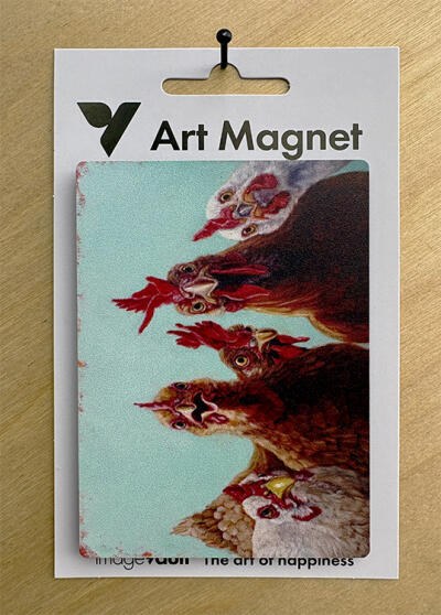 Chicken For Dinner Art Magnet