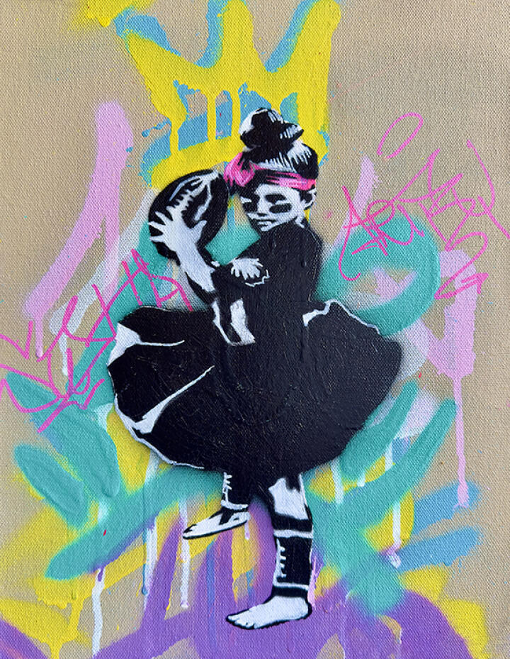 Sporty Graffiti Girl