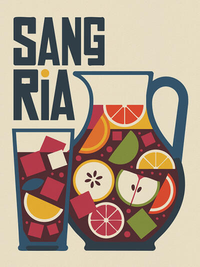 Retro Sangria Pitcher