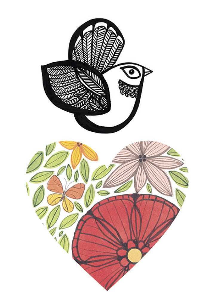 Heart Fantail