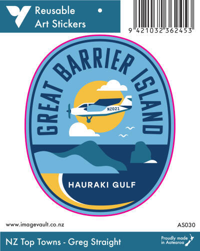Great Barrier Island Art Sticker AS030