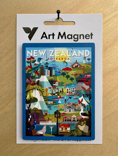 NZ Travel Destinations Art Magnet