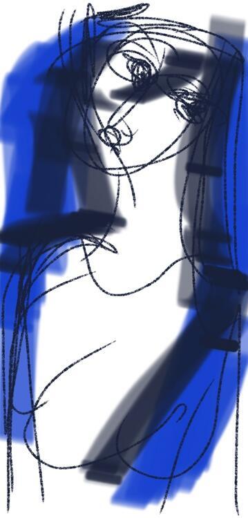 Blue Figure