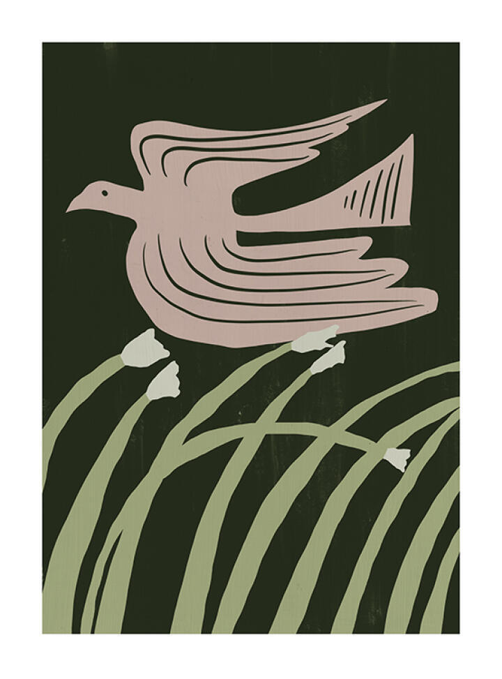 Stylised Bird in Flight