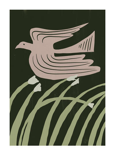Stylised Bird in Flight