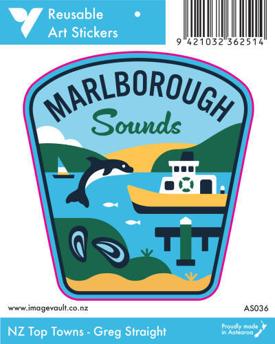 Marlborough Sounds Art Sticker AS036