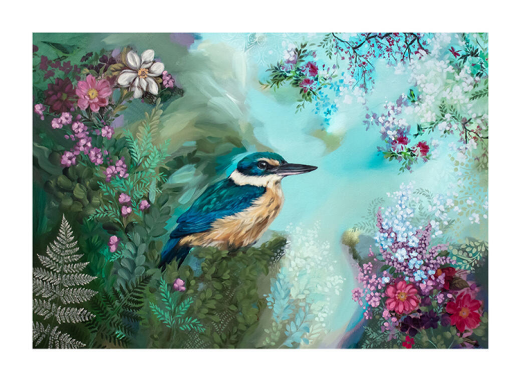 Nestled in Nature - Springtime Kingfisher