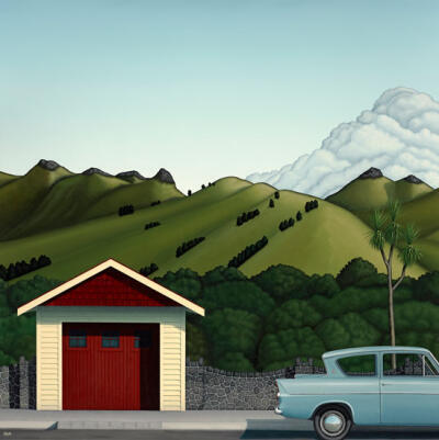 Crater Rim And Car