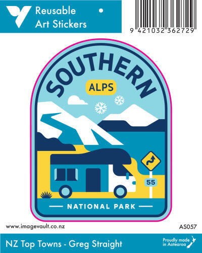 Southern Alps Art Sticker AS057