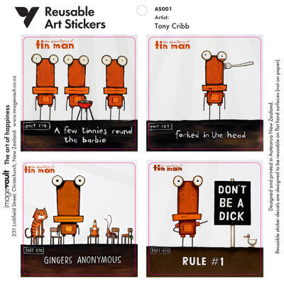 Tin Man Art Stickers 1AS001