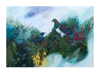 Nestled in Nature - Tui & Kereru