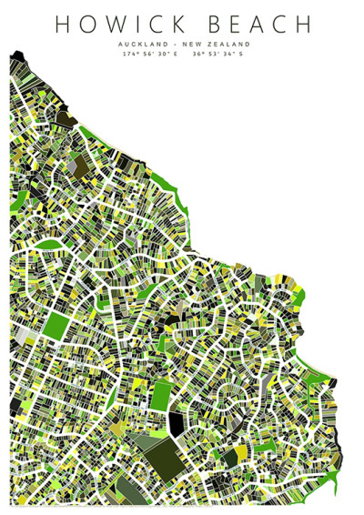 Howick Beach Map