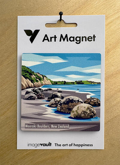 Moeraki Boulders Art Magnet
