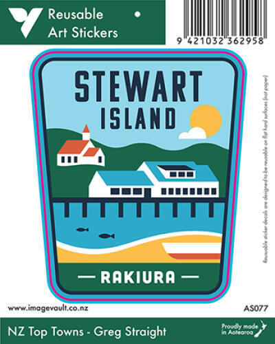 Stewart Island Art Sticker AS077