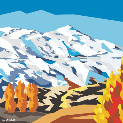 Coronet Peak Blue Sky