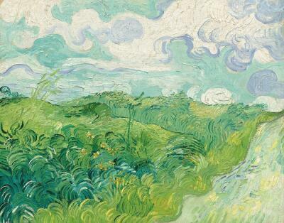 Green Wheat Fields, Auvers, 1890