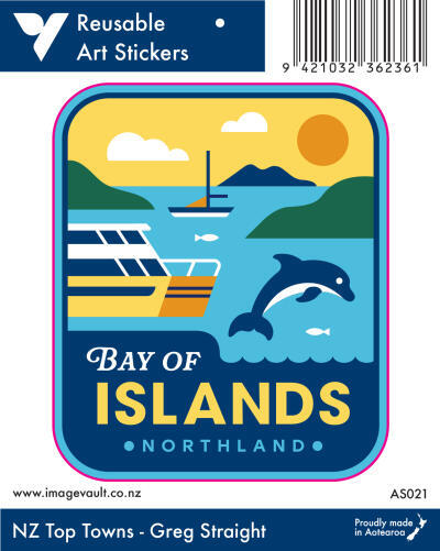 Bay of Islands Art Sticker AS021