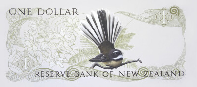Piwakawaka's One Dollar Note