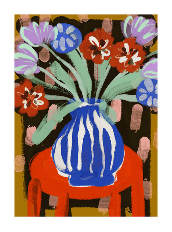 Vase of Joyful Blooms