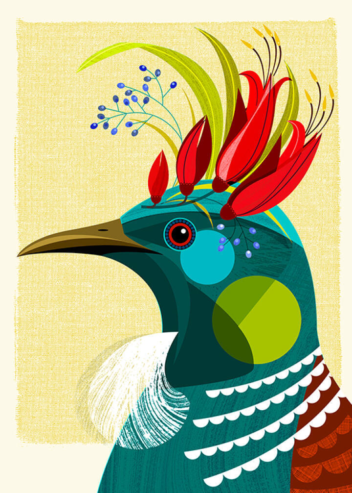 Tui With Flower Crown