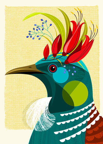 Tui With Flower Crown