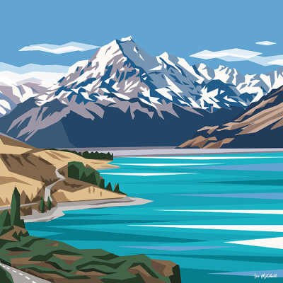 Mt Cook, Lake Pukaki 2 (IM)