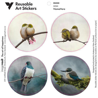 Nathan Secker Art Stickers, Birds