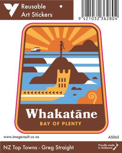 Whakatāne Art Sticker AS065