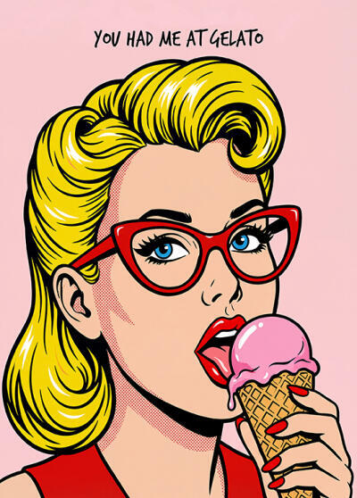 Retro Girl Gelato