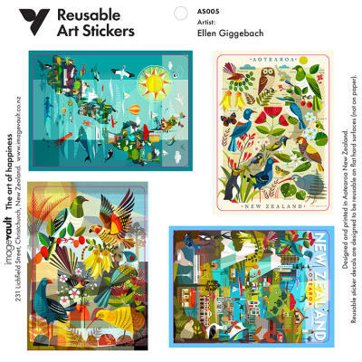 Ellen Giggenbach New Zealand Art Stickers